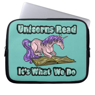 Funda Para Portátil Lectura de Unicornios - Es lo que hacemos en manga