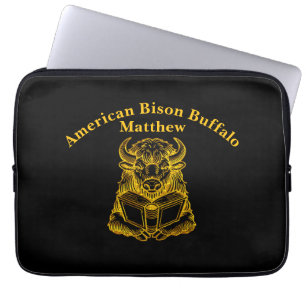 Funda Para Portátil Leer un libro con expresión curiosa