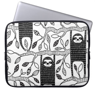 Funda Para Portátil Lemas enfriadas: Patrón animal lindo.