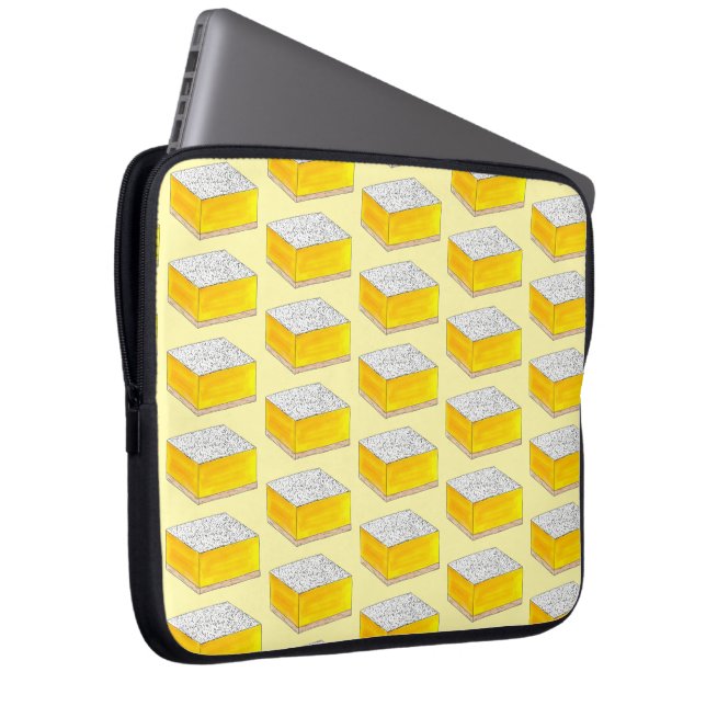 Funda Para Portátil Lemon Square Bar Pastry Dessert Bake Sale Swee (Anverso derecho)