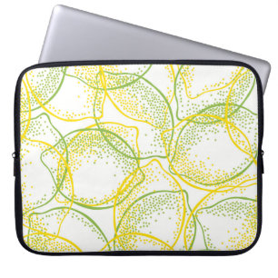 Funda Para Portátil Lemones y Limes: Patrón fresco.