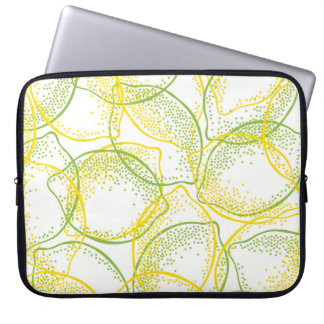 Funda Para Portátil Lemones y Limes: Patrón fresco.