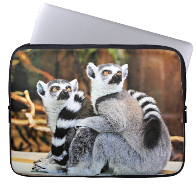 Funda Para Portátil Lemurs adorables (Frente)