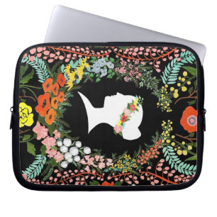 Funda Para Portátil Lengua del ordenador portátil 10" de las flores
