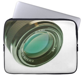 Funda Para Portátil Lens van een fotocamera, een scherpe blik.