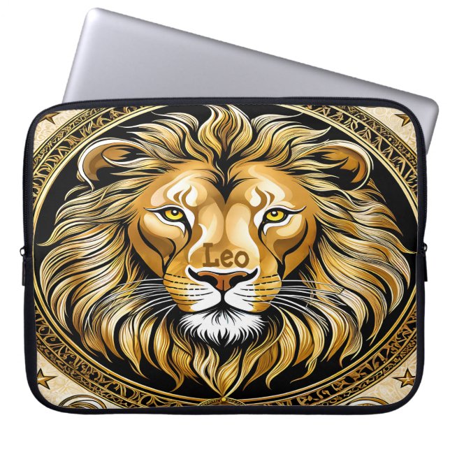 Funda Para Portátil Leo Astrología (Frente)
