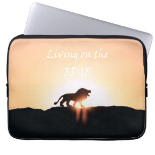 Funda Para Portátil León al atardecer Viviendo en el EDGE
