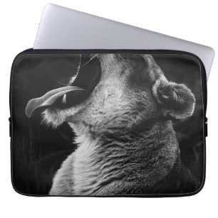 Funda Para Portátil león bostezoso