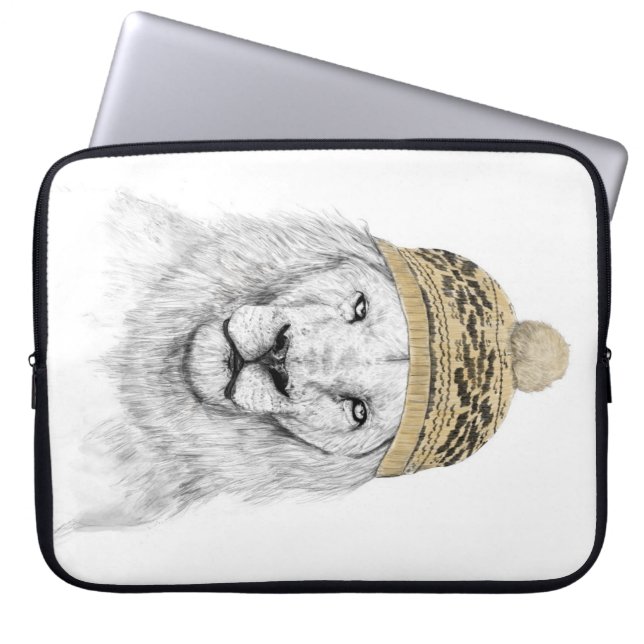 Funda Para Portátil León de invierno (Frente)