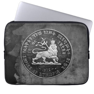 Funda Para Portátil León de Judá Selassie Rasta Reggae Raíces de Áfric