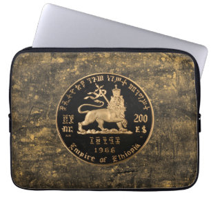 Funda Para Portátil León de Judá Selassie Rasta Reggae Raíces de Áfric