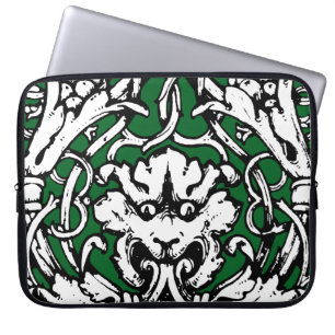 Funda Para Portátil León de Knotwork de principios del siglo XX