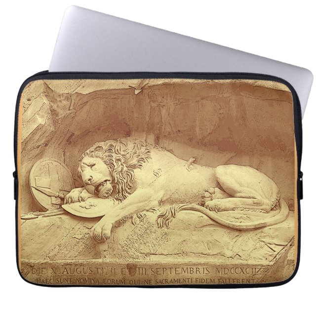 Funda Para Portátil León moribundo de Luzern - Löwendenkmal (Frente)