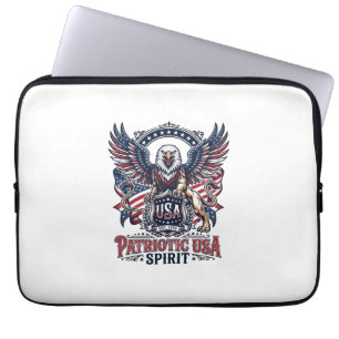 Funda Para Portátil León Patriótico Águila Animal Guardián Híbrido Pat