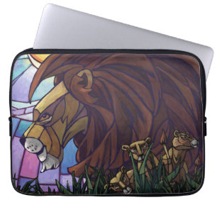 Funda Para Portátil León Rey y Cubos