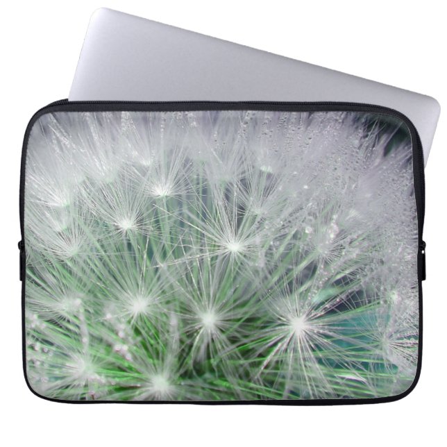 Funda Para Portátil León verde con gotitas (Frente)
