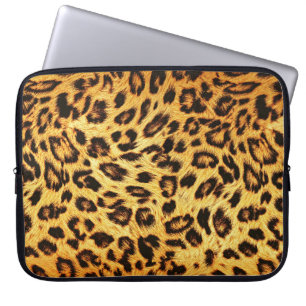 Funda Para Portátil Leopard de moda: Patrón de diseño de piel.