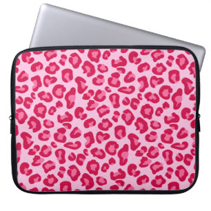 Funda Para Portátil Leopard Print in Pastel Pink, Hot Pink and Fuchsia
