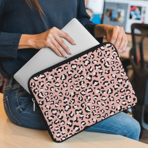 Funda Para Portátil Leopard Print, Leopard Spots, Pink Leopard