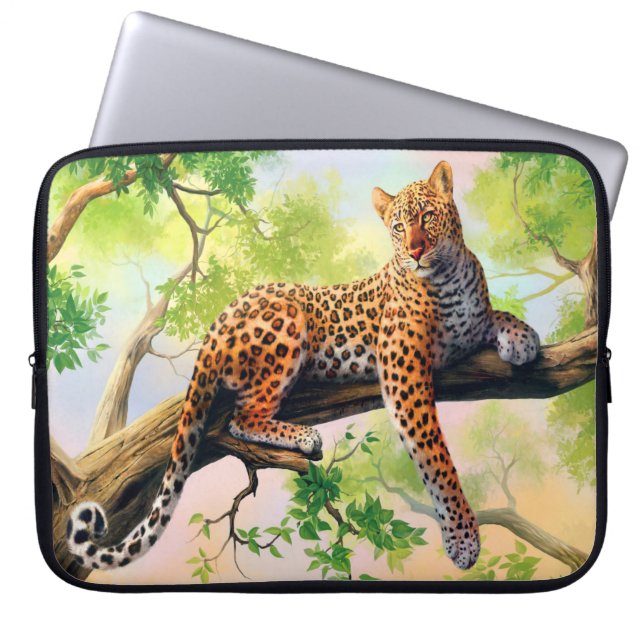 Funda Para Portátil Leopardo (Frente)