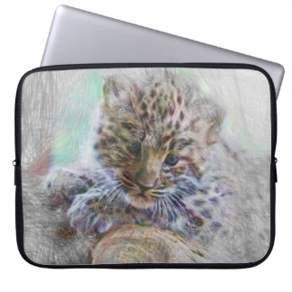 Funda Para Portátil leopardo de bebé de animales artísticos