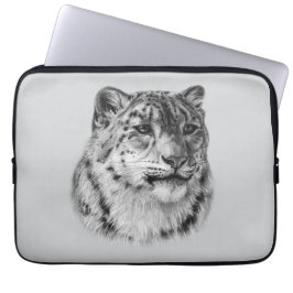 Funda Para Portátil Leopardo de la nieve de mano
