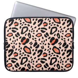 Funda Para Portátil Leopardo de las acuarelas abstractas. Patrón de i