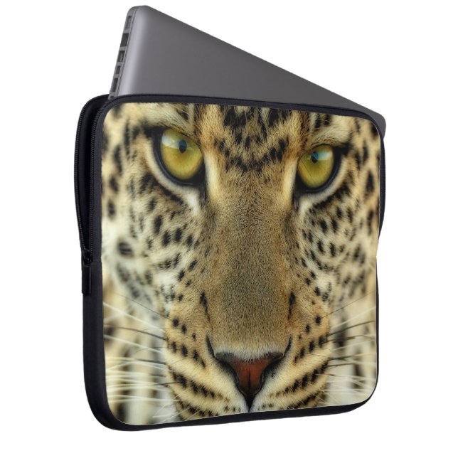 Funda Para Portátil Leopardo feroz (Anverso derecho)