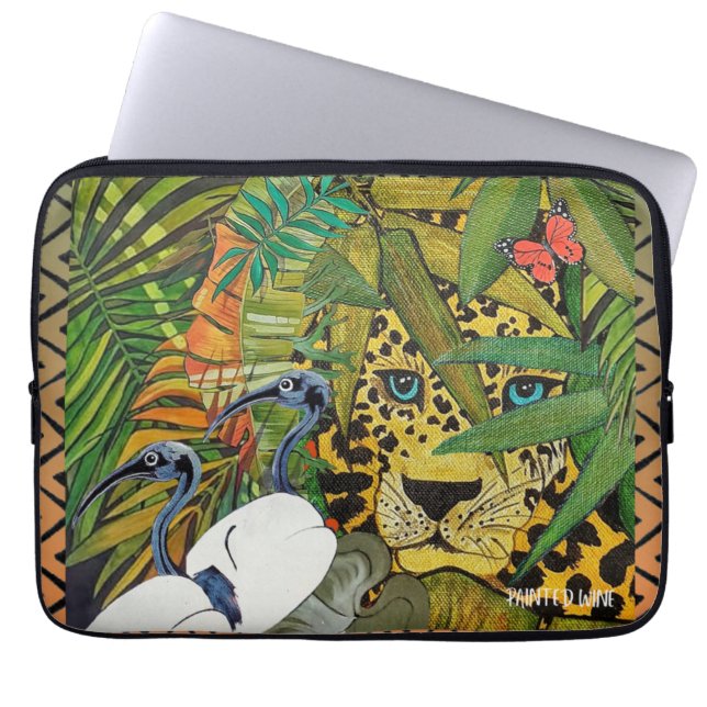 Funda Para Portátil Leopardo sagrado (Frente)