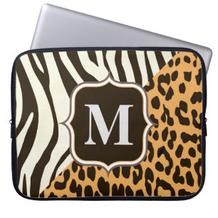 Funda Para Portátil Leopardo y cebra