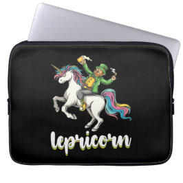 Funda Para Portátil Lepricorn Duende Unicornio Día de San Patricio