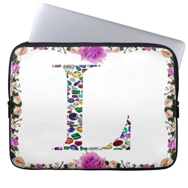 Funda Para Portátil Letra L monograma (Frente)
