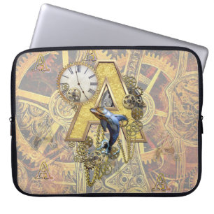Funda Para Portátil Letra mayúscula A del monograma alfabético