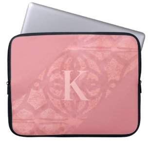 Funda Para Portátil Letra rúsculo batica rosada