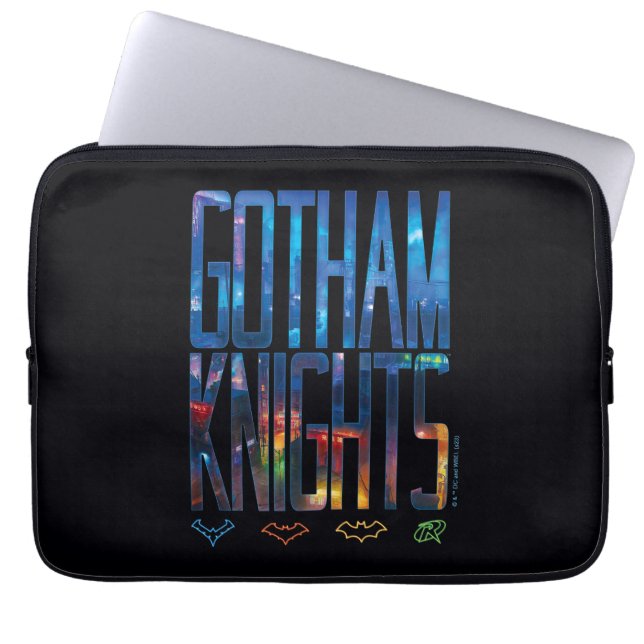 Funda Para Portátil Letras de Gotham Knights City (Frente)