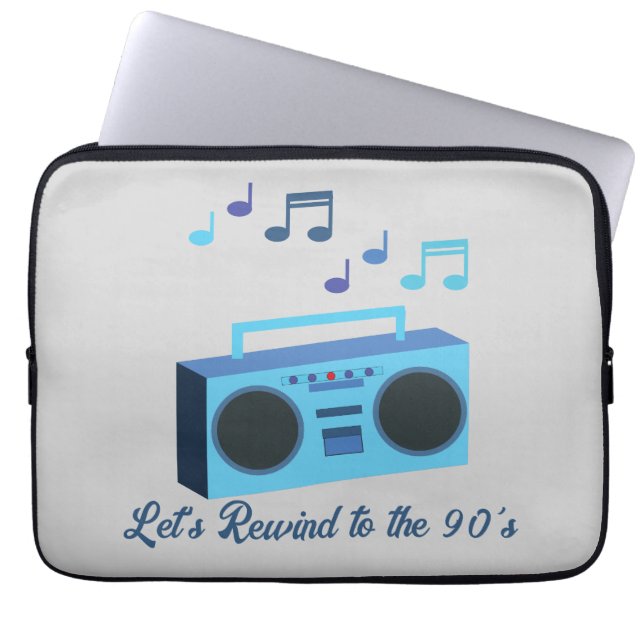 Funda Para Portátil Let's rewind to the 90's (Frente)