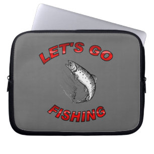 Funda Para Portátil Lets va a pescar el bolso 10 a 17" de la