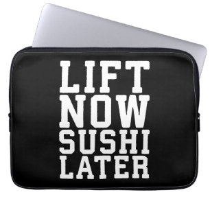 Funda Para Portátil Levantar ahora, sushi más tarde - carbohidratos - 