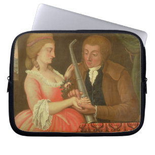 Funda Para Portátil Leyendo la palma (aceite en lona)