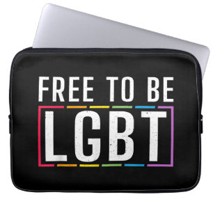 Funda Para Portátil Libertad para ser el orgullo gay bisexual LGBT
