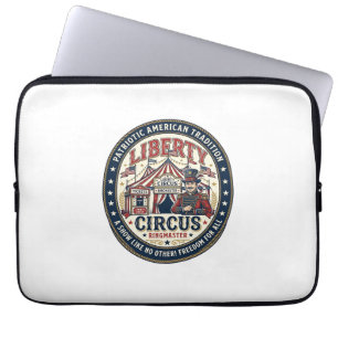 Funda Para Portátil Liberty Circus Patriótico Patriótico Circo Domador
