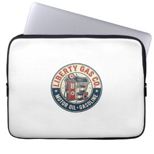 Funda Para Portátil Liberty Gas Co Patriótica Estación de Servicio Pat