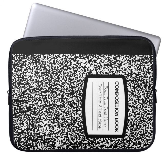 Funda Para Portátil Libro de composición de personalizados Escuela/Pro (Frente)