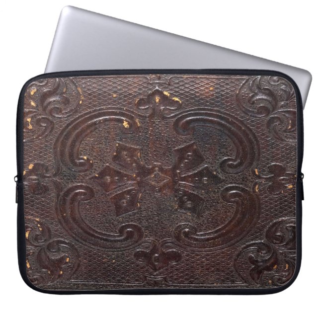 Funda Para Portátil Libro de cuero de accidente (Frente)