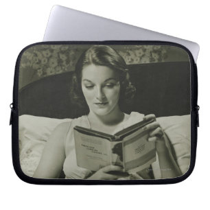Funda Para Portátil Libro de lectura de la mujer