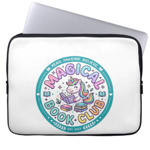 Funda Para Portátil Libro Mágico de Unicornios Camiseta Divertida Gráf