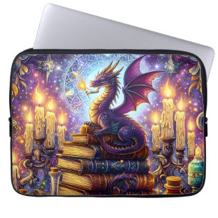 Funda Para Portátil Libros de Brujo de Dragón Místico