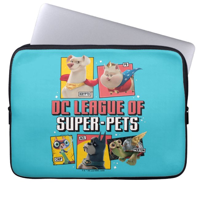 Funda Para Portátil Liga DC de SuperMascotas (Frente)