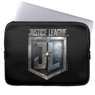 Funda Para Portátil Liga de la Justicia Escudo JL metálico
