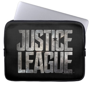 Funda Para Portátil Liga de la Justicia Logo metálico de la Liga de